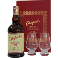 Уиски Гленфарклас 15 г + 2 чаши в кутия, 0.7 л